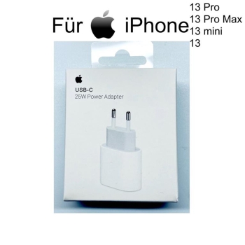 Apple iPhone 13 | 13 Mini  | 13 Pro | 13 Pro Max | 25W Ladegerät USB‑C Power Adapter MHJJ83ZM/A